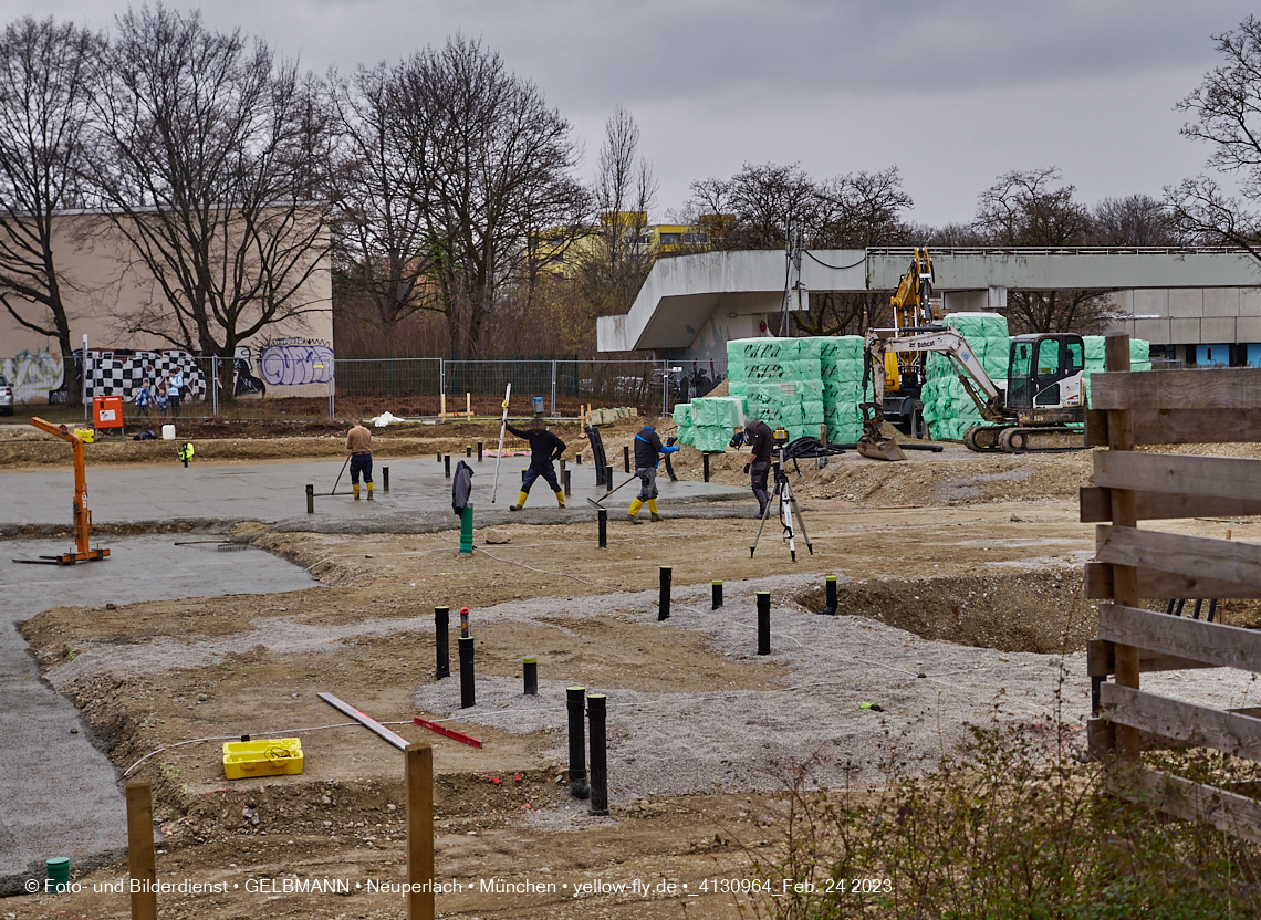 24.02.2023 -  Baustelle Haus für Kinder in Neupelach Quiddestraße 3
